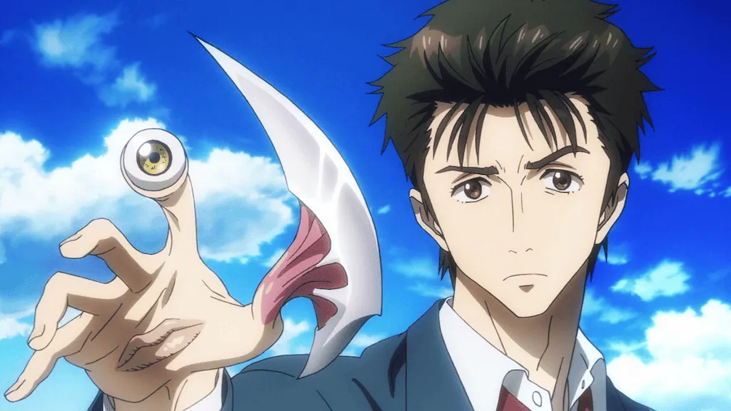 Shinichi e Migi em Parasyte.
