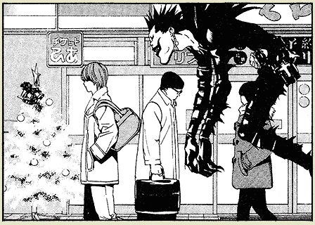 Capa Promocional do mangá Death Note.