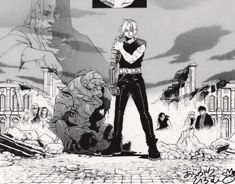 Capa Promocional do mangá Fullmetal.