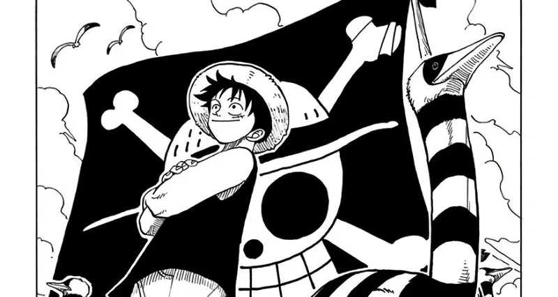 Capa Promocional do mangá One Piece.